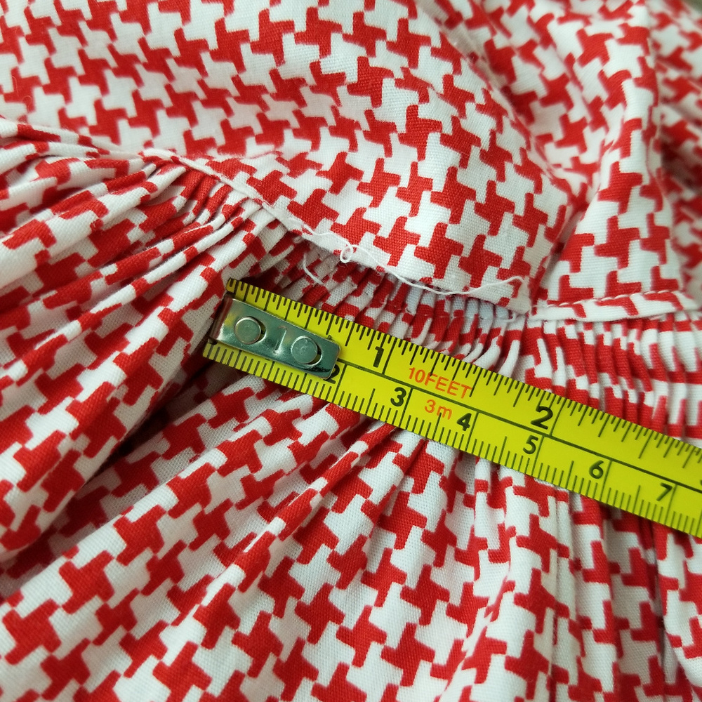 SOLD 🌈 1970s houndstooth square dance dress - Picture 7 of 8